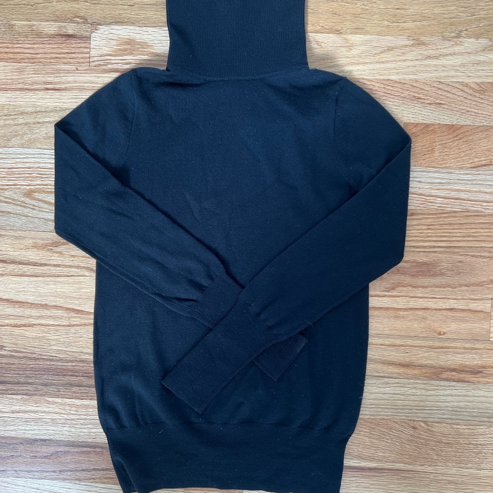 Women’s black merino wool J Crew sweater